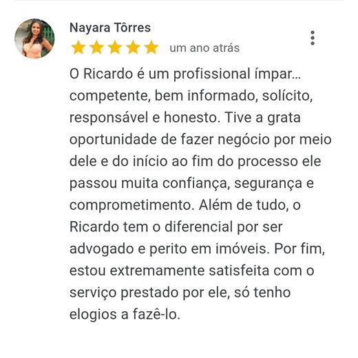 Depoimentos de clientes sobre Apartamento - Corretor Ricardo Guizzardi